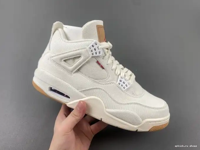 Cheap Jordan x AO2571-100 'White' Levi's 4 Air 0519